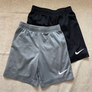 Nike Kids' Black and Gray Shorts Duo